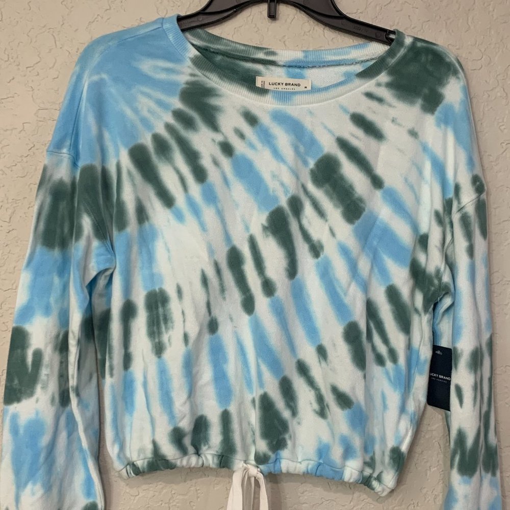 Lucky Brand's cropped cotton-jersey sweatshirt - NWT